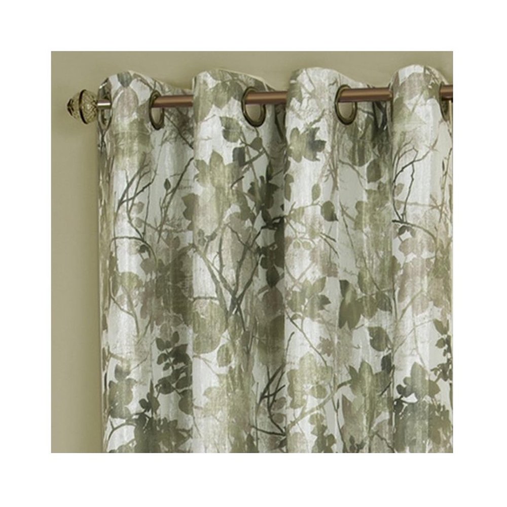3 Achim Tranquil Lined Grommet Black Out Curtain Greenery Panels 50x84 NEW - Picture 4 of 16